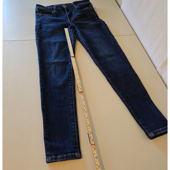 American Eagle Jegging Women's 4 Short Blue Dark Wash Next Level Stretch Hi-Rise - Picture 15 of 16